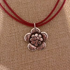 James Avery rare flower pendant